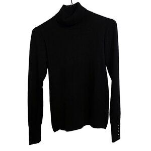 White House Black Market Turtleneck Black Sweater Women's Size XS